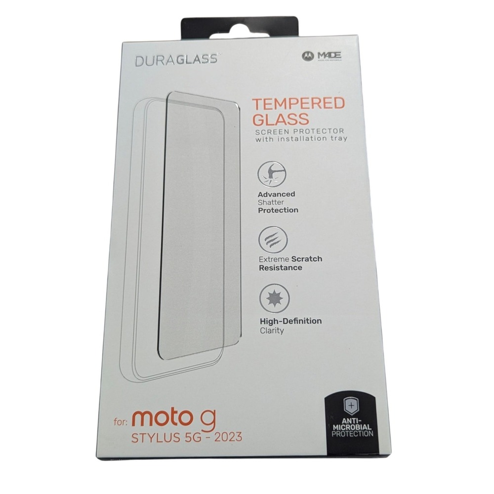 V3-N 2-Pack! Duraglass Tempered Glass Screen Protector for Moto G Stylus (2023)